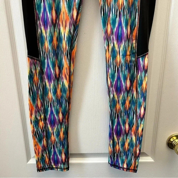 La Vie En Rose 3PC Active Leggings Shorts Tank Top Gym Workout Set Black XS/S - Picture 8 of 16